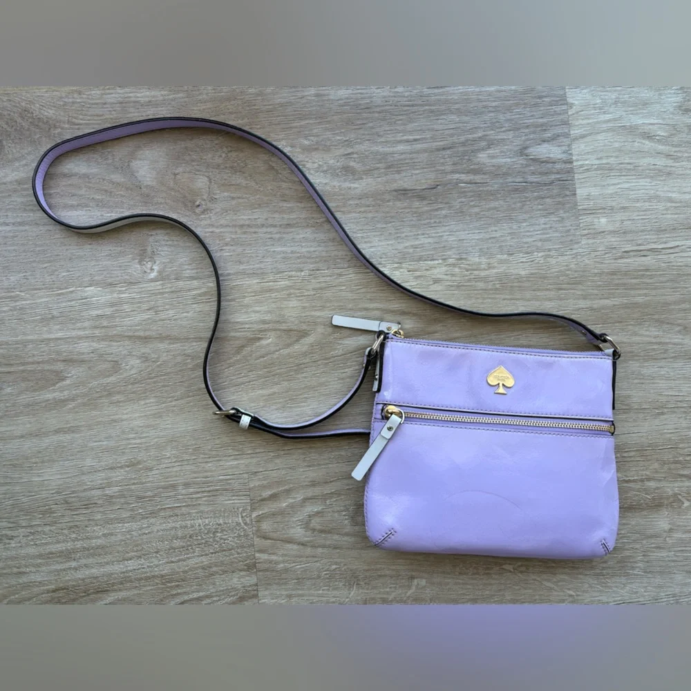 KATE SPADE Lavender Patent Leather with Gold Hardware Crossbody